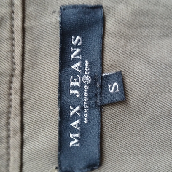 Max Studio Army Green Drawstring Jacket, size Small - Picture 3 of 3